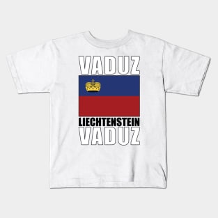 Flag of Liechtenstein Kids T-Shirt